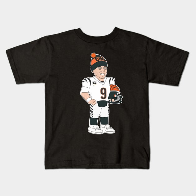 JOE BURROW / CARTOON Kids T-Shirt by Jey13